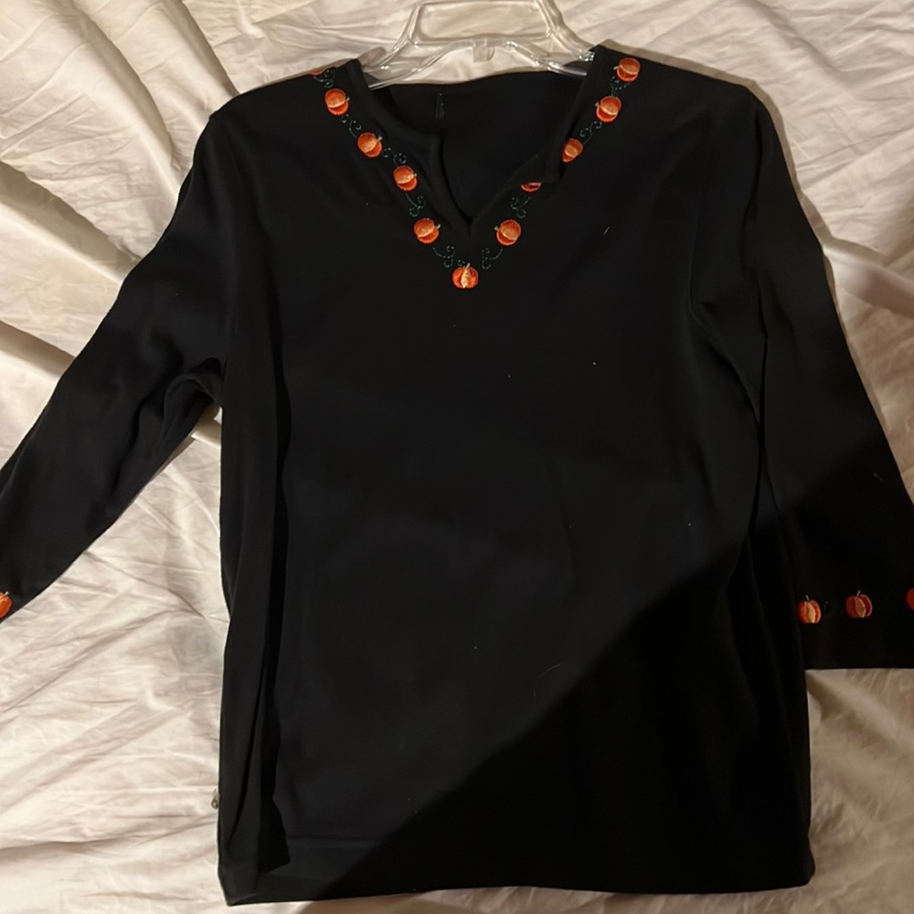 It’s pumpkin shirt